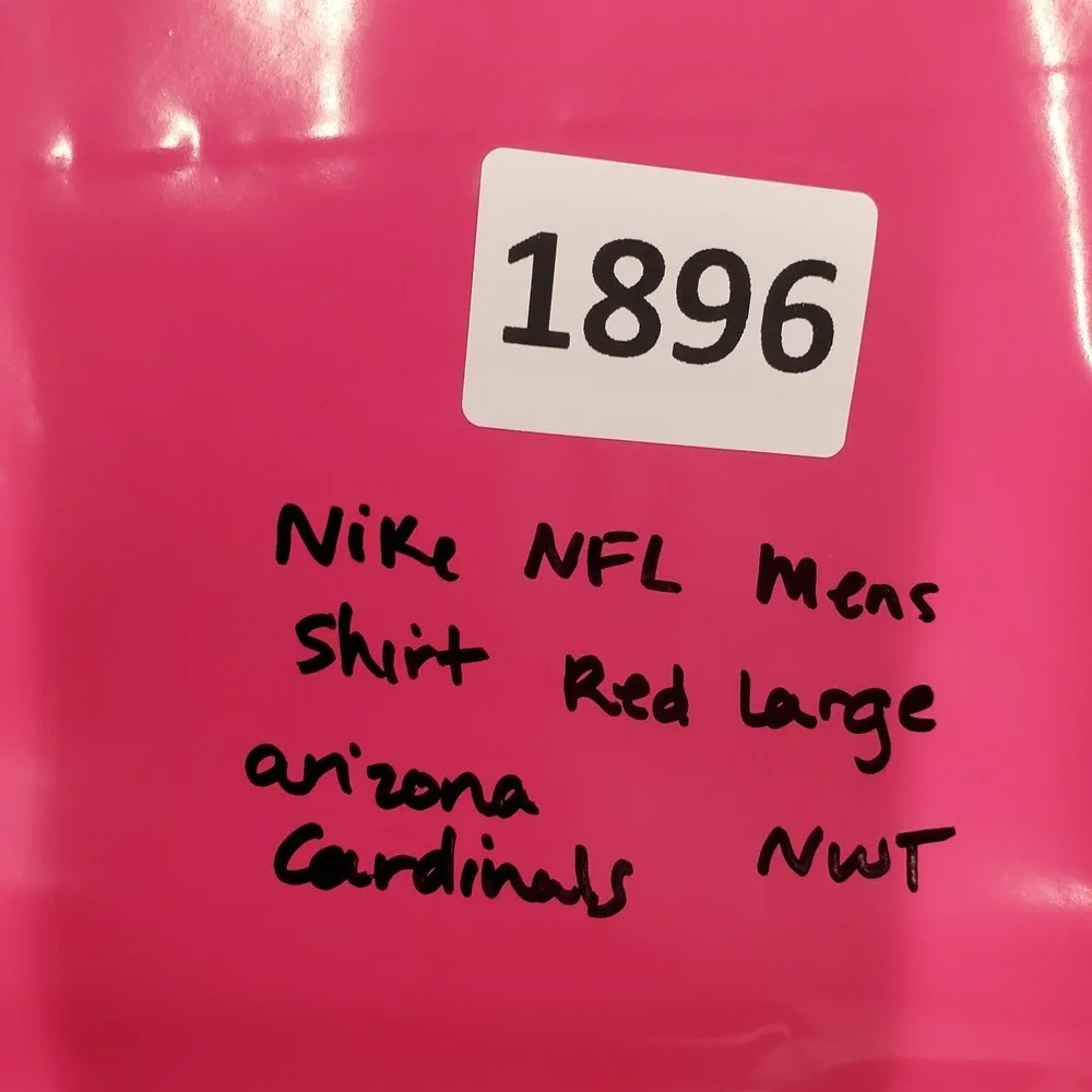 Nike Top Mens Large Red 1/4 Zip Pullover Sideline‎ Coaches NFL Arizona Cardinals
